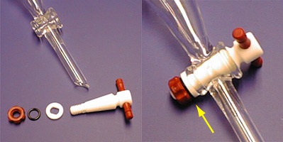 Separatory Funnel Stopcock Assembly
